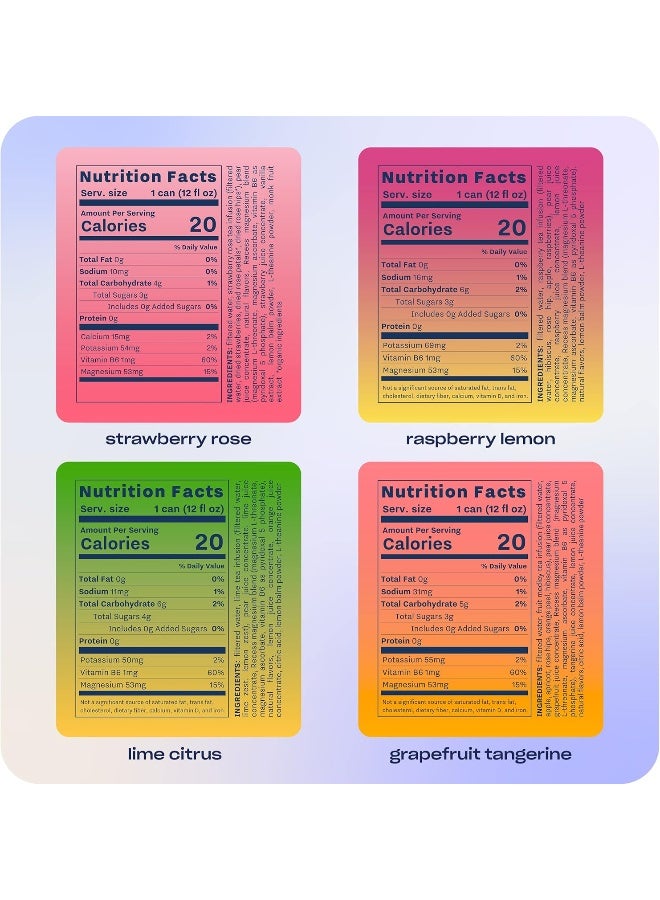 Recess Mood Magnesium Supplement Drink Calming Beverage, 12 Ounce, Pack of 12 (Variety Pack, 12 Pack) *New Flavors* - Image 3